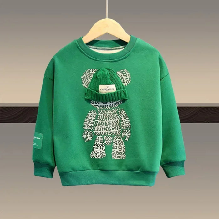 Bear Autumn Cartoon Sweatshirt