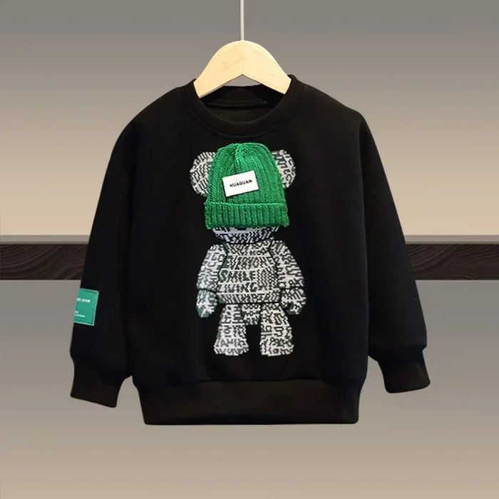 Bear Autumn Cartoon Sweatshirt