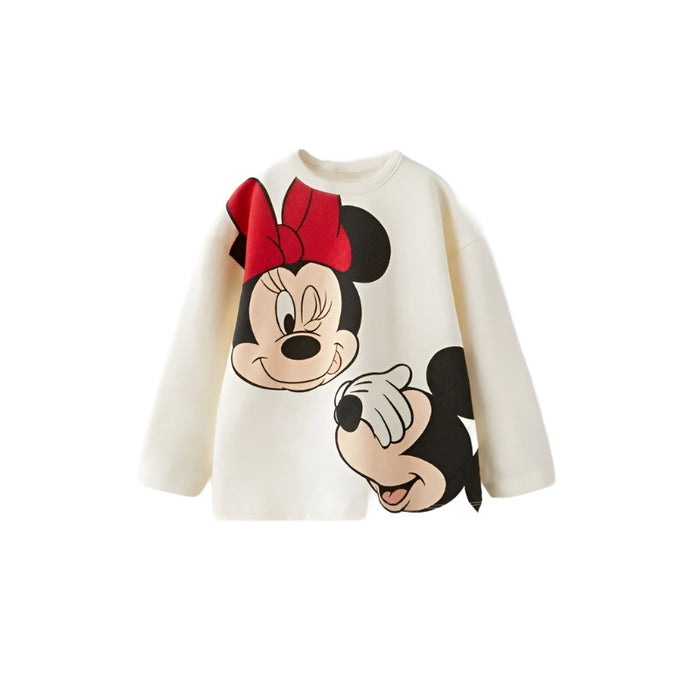 Cartoon Character Print Long Sleeve T Shirt For Kids