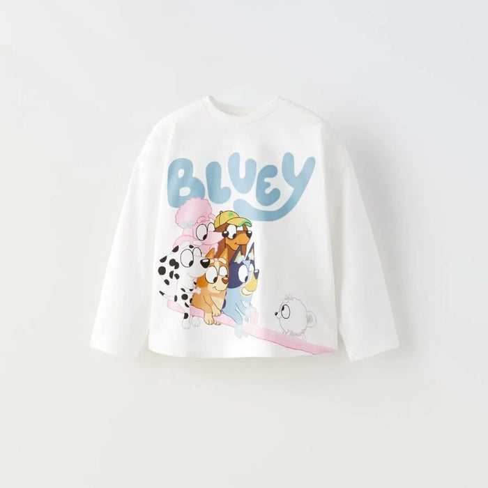 Cartoon Character Print Long Sleeve T Shirt For Kids