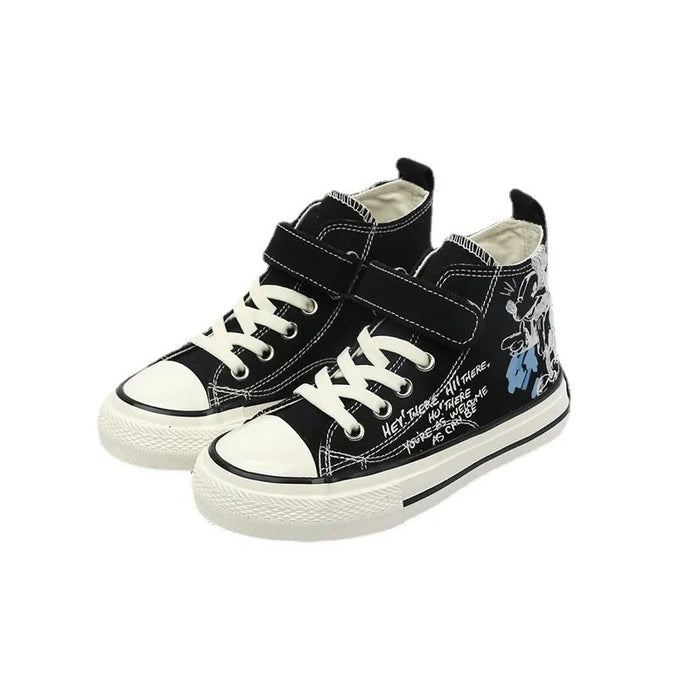 Cartoon Mickey High Top Canvas Shoes