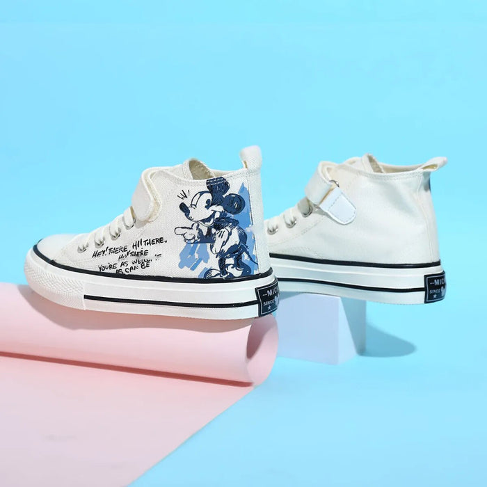 Cartoon Mickey High Top Canvas Shoes