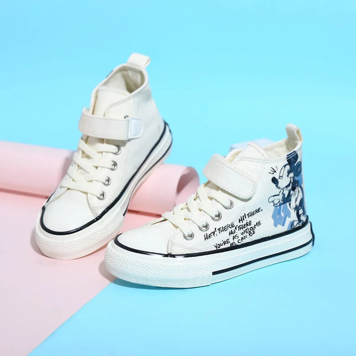 Cartoon Mickey High Top Canvas Shoes