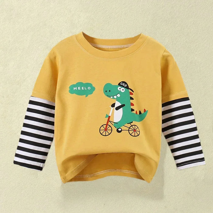 Cartoon Print Long Sleeve Sweatshirts