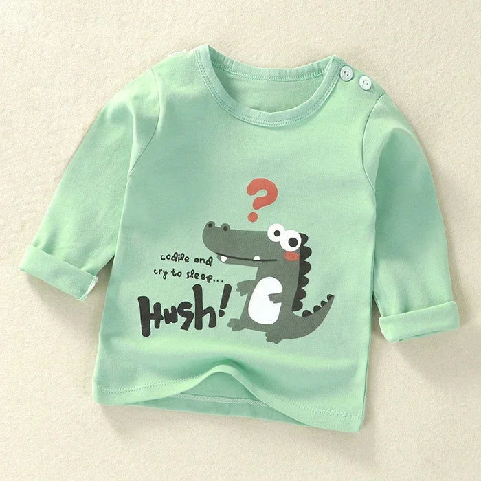 Cartoon Print Long Sleeve Sweatshirts