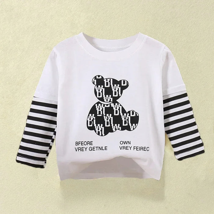 Cartoon Print Long Sleeve Sweatshirts