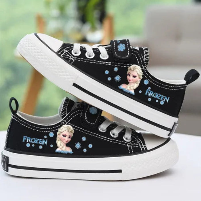 Cartoon Print Shoelace Soft Canvas Shoes