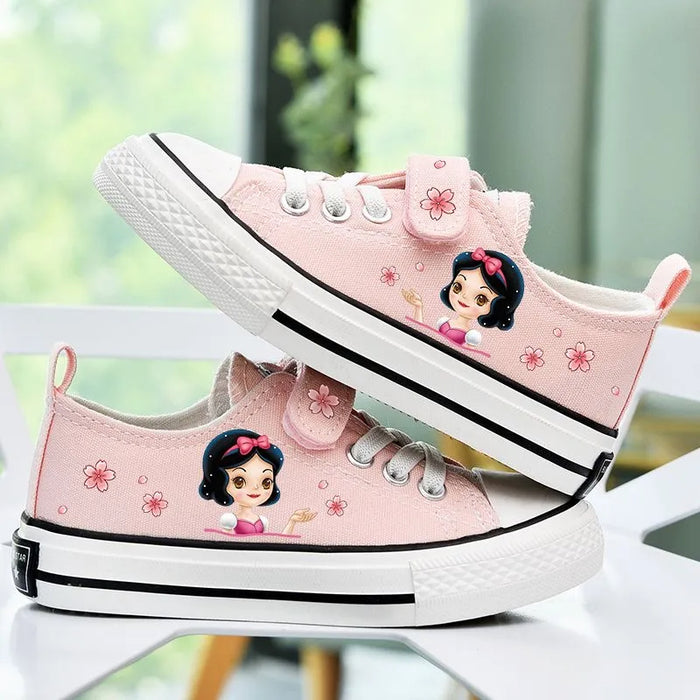 Cartoon Print Shoelace Soft Canvas Shoes