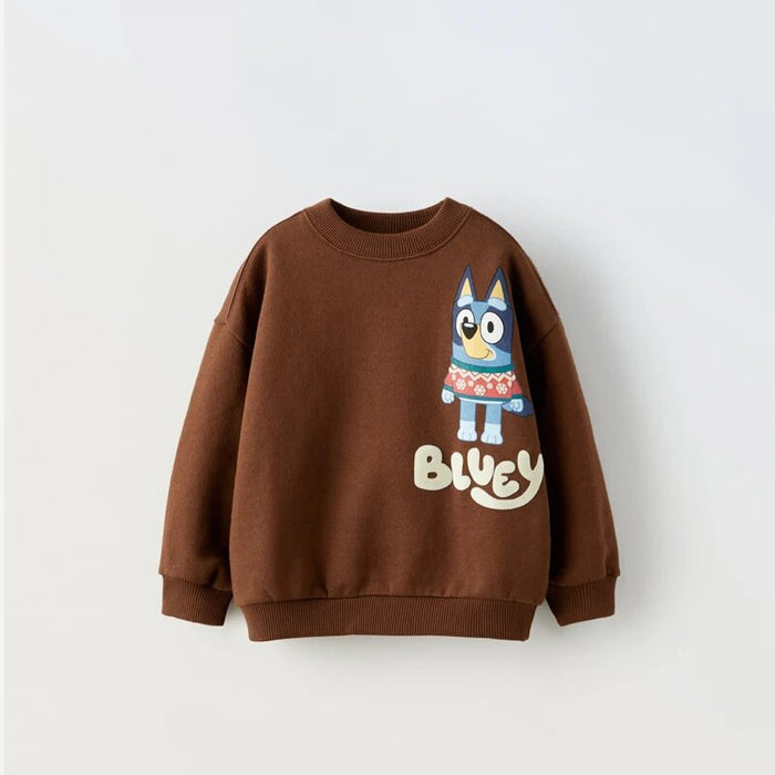 Cartoon Print Sweatshirt For Toddlers