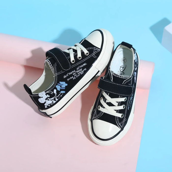 Cartoon Printed Canvas Casual Shoes