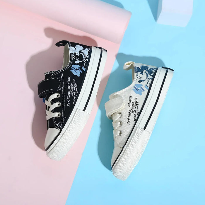 Cartoon Printed Canvas Casual Shoes