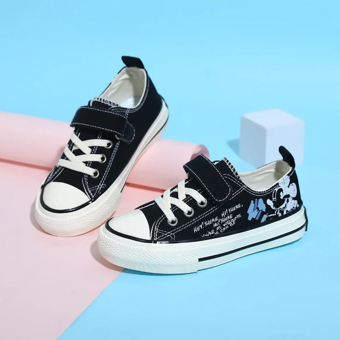 Cartoon Printed Canvas Casual Shoes