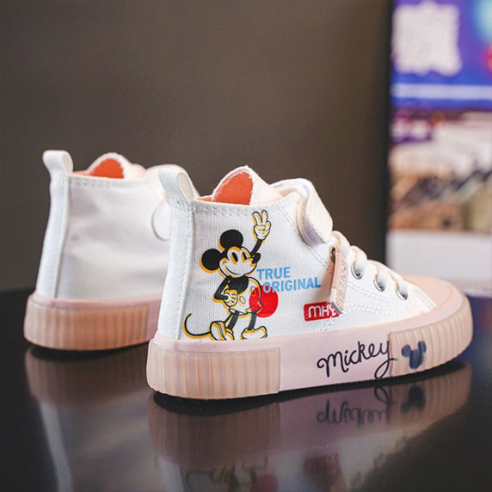 Cartoon Printed Canvas Casual Shoes