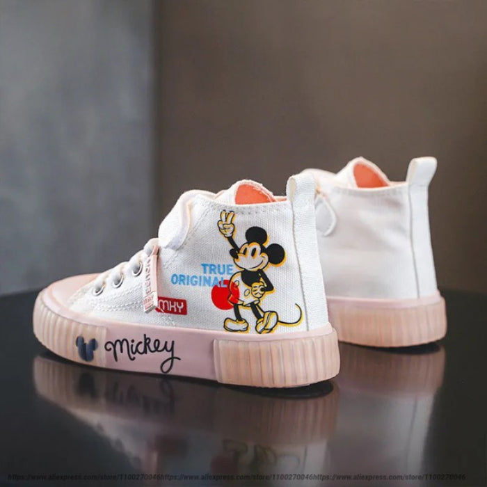 Cartoon Printed Canvas Casual Shoes