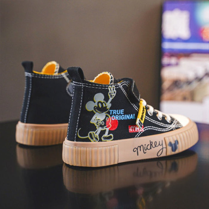 Cartoon Printed Canvas Casual Shoes