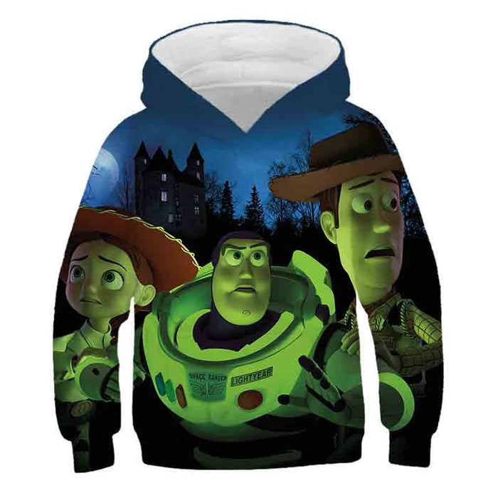 Cartoon Printed Casual Hoodie