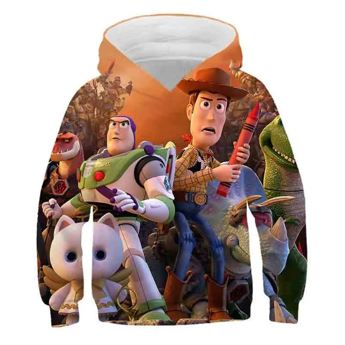 Cartoon Printed Casual Hoodie