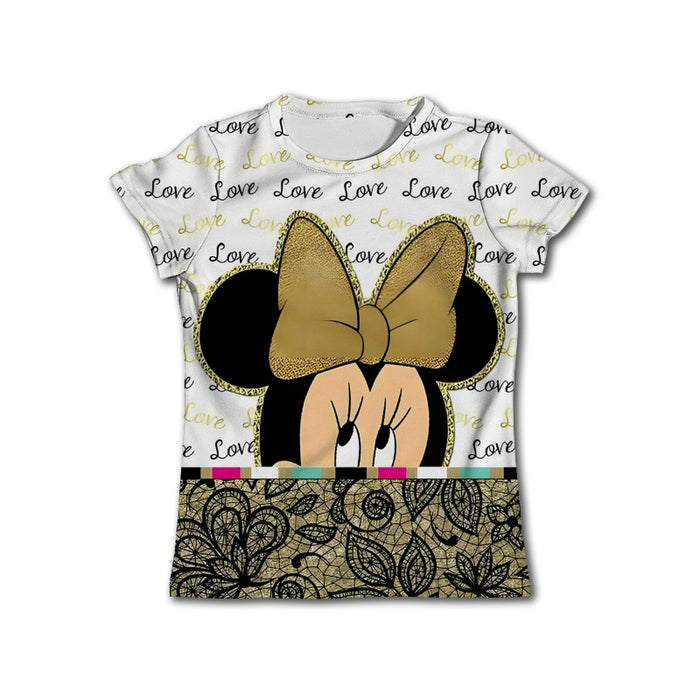 Cartoon Printed Short Sleeve Top