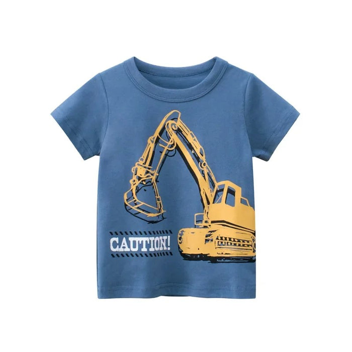 Construction Crew Summer Print T Shirt