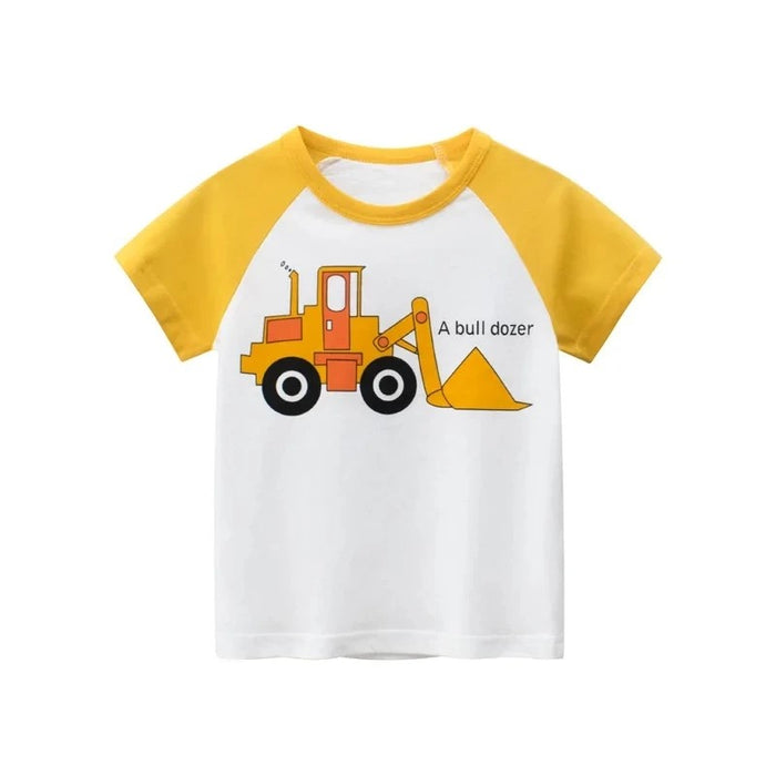 Construction Crew Summer Print T Shirt