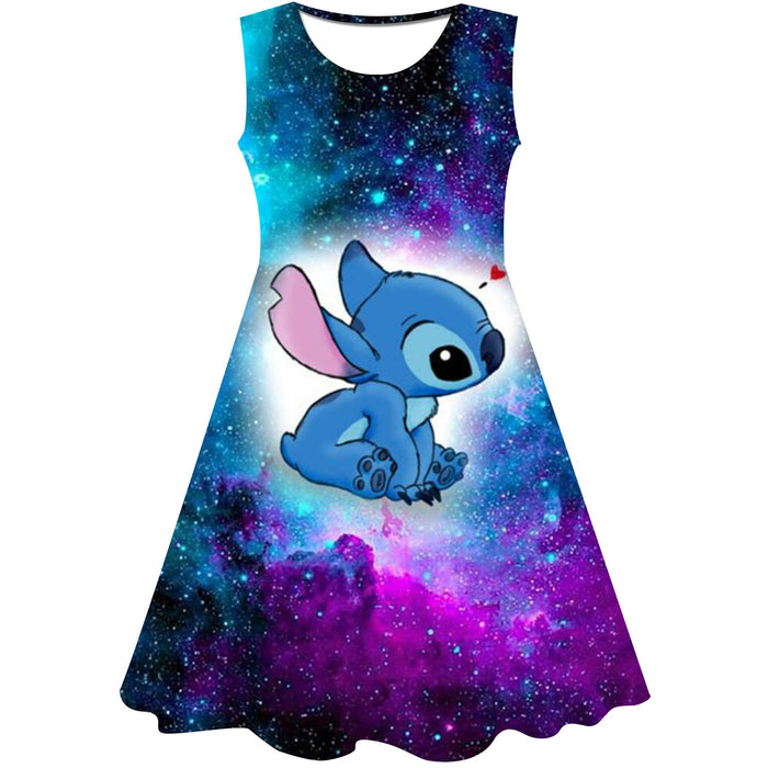 Cartoon Themed Sleeveless Dress