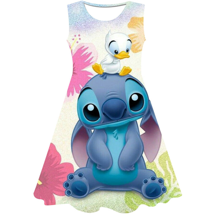 Cartoon Themed Sleeveless Dress