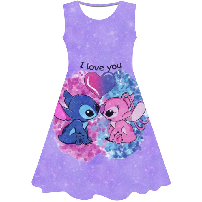 Cartoon Themed Sleeveless Dress