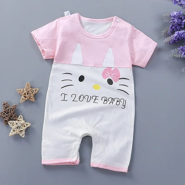 Cartoon Themed Summer Baby Jumpsuits