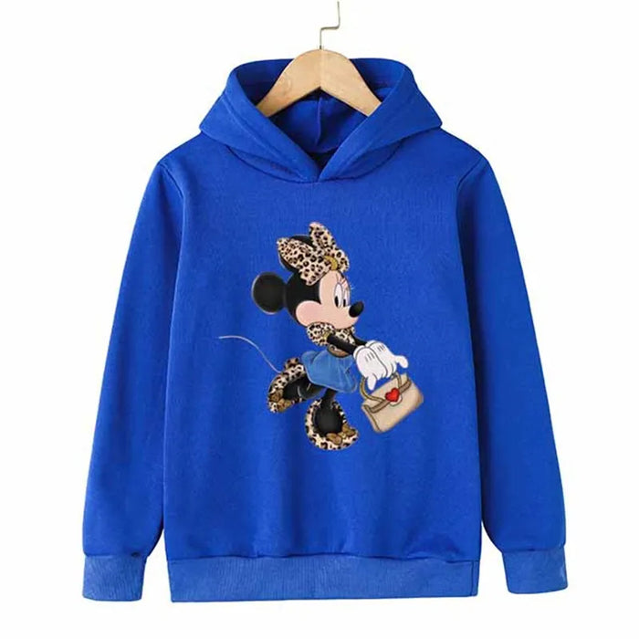 Casual Full Sleeves Minnie Hoodies