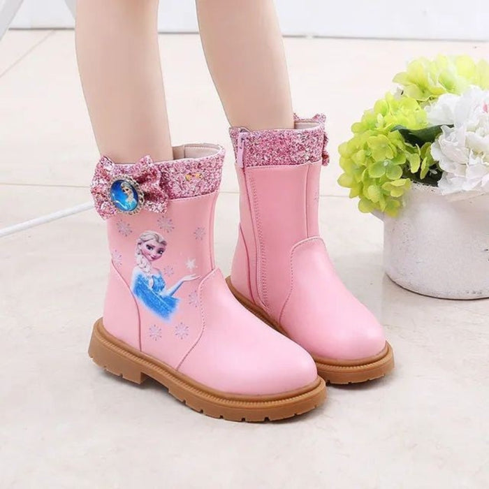 Casual Princess Elsa Warm Winter Boots