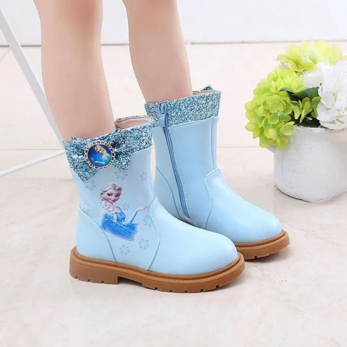 Casual Princess Elsa Warm Winter Boots