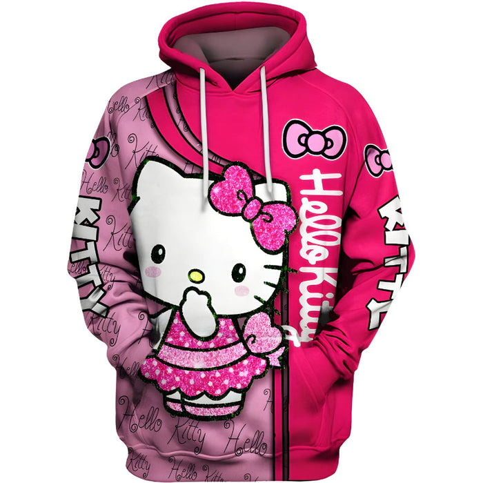 Animated Character Zip Up Hoodie For Kids