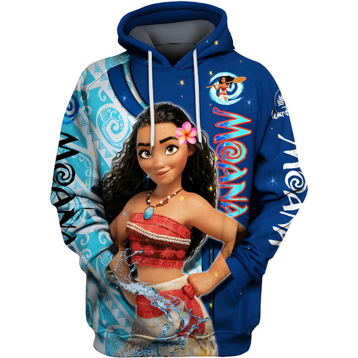 Animated Character Zip Up Hoodie For Kids