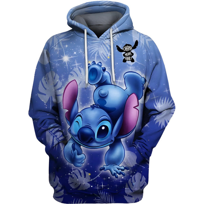 Animated Character Zip Up Hoodie For Kids