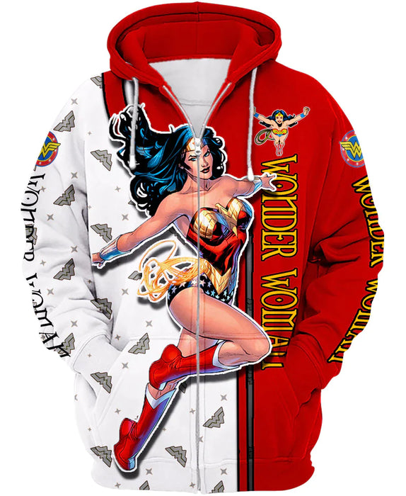 Children Wonder Woman Zip Up Hoodie