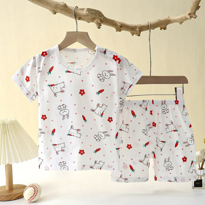 Whimsical Bunny Toddler Pajama Set