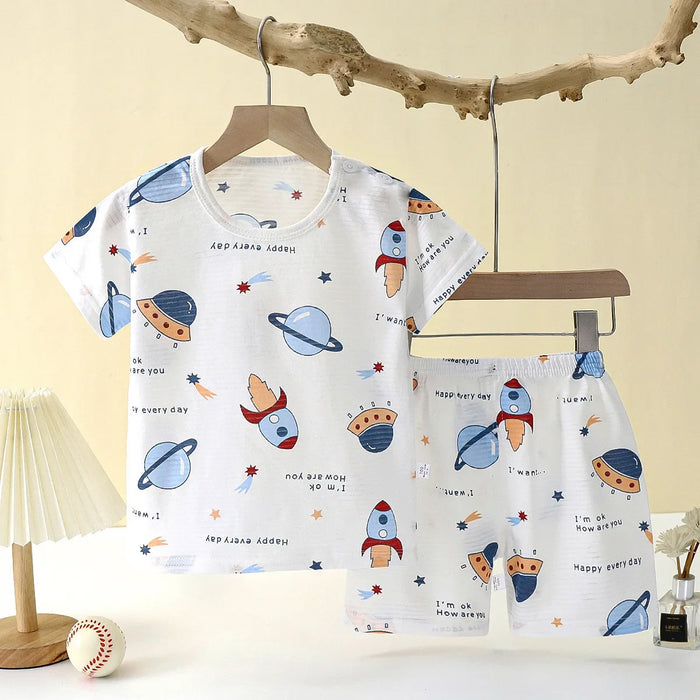 Whimsical Bunny Toddler Pajama Set