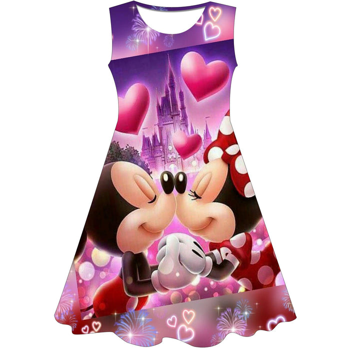 Christmas Mickey Minnie Mouse Princess Dress