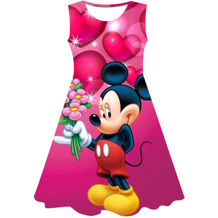 Christmas Mickey Minnie Mouse Dress