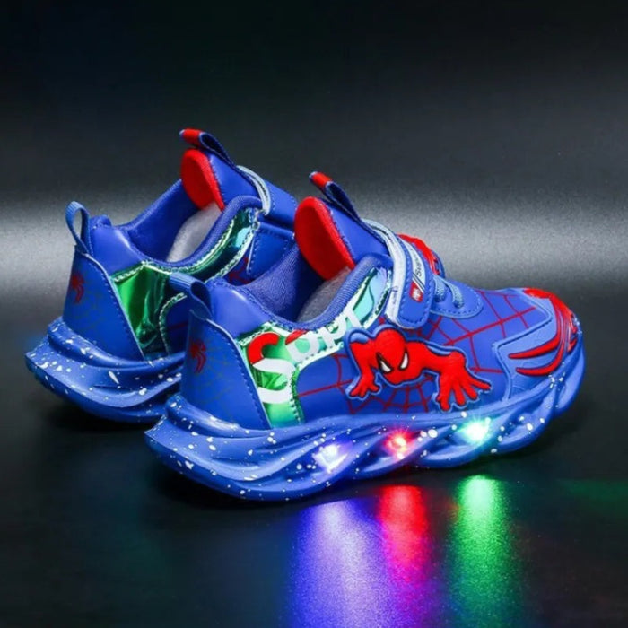 Comfortable Spiderman Led Lights Sneakers