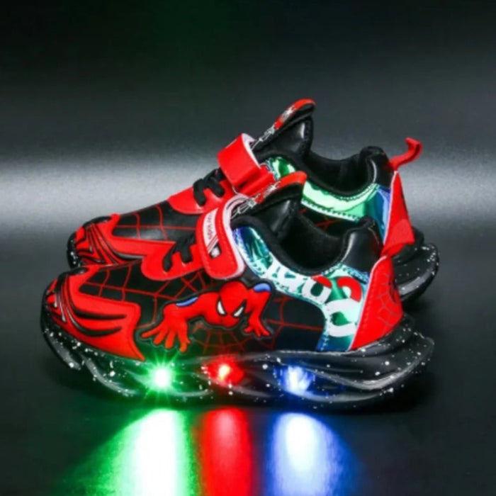 Comfortable Spiderman Led Lights Sneakers