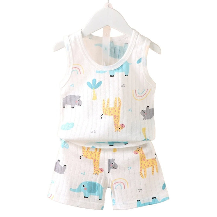 Animal And Rainbow Print Summer Set