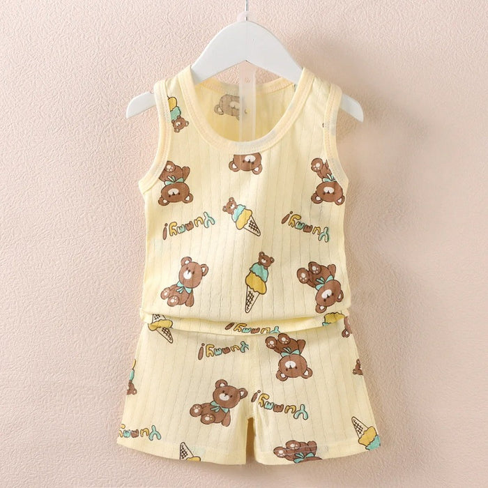 Animal And Rainbow Print Summer Set