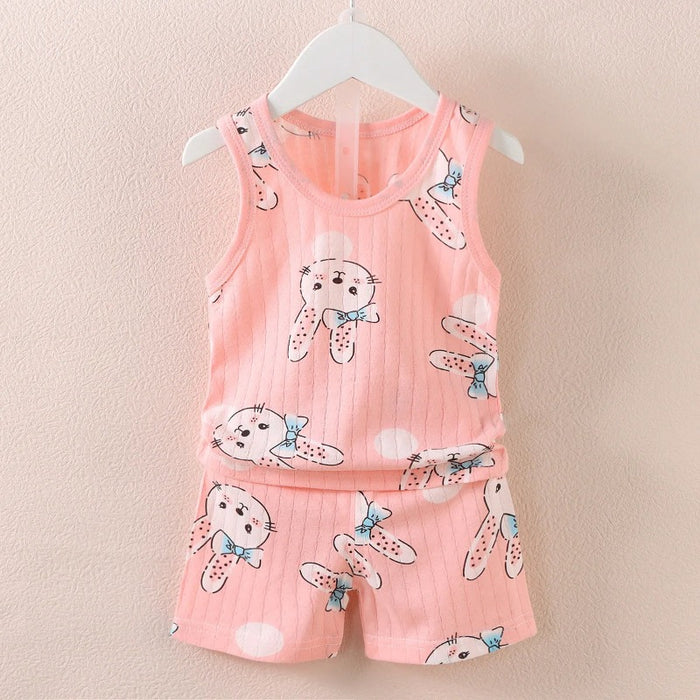 Animal And Rainbow Print Summer Set