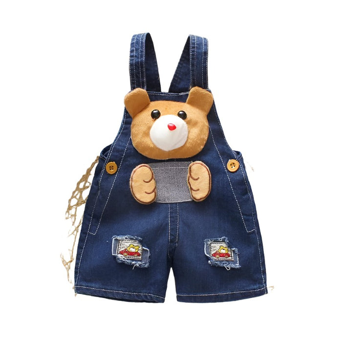 Denim Bear Overalls For Toddlers