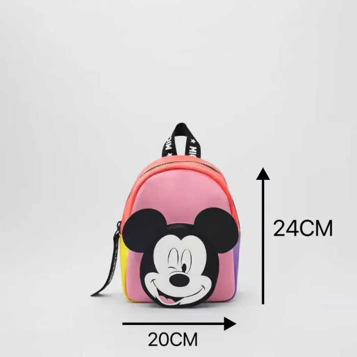 Donald Duck and Mickey Mouse Cartoon Print Kids Backpack