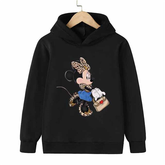 Elegant Minnie Mouse Print Hoodie