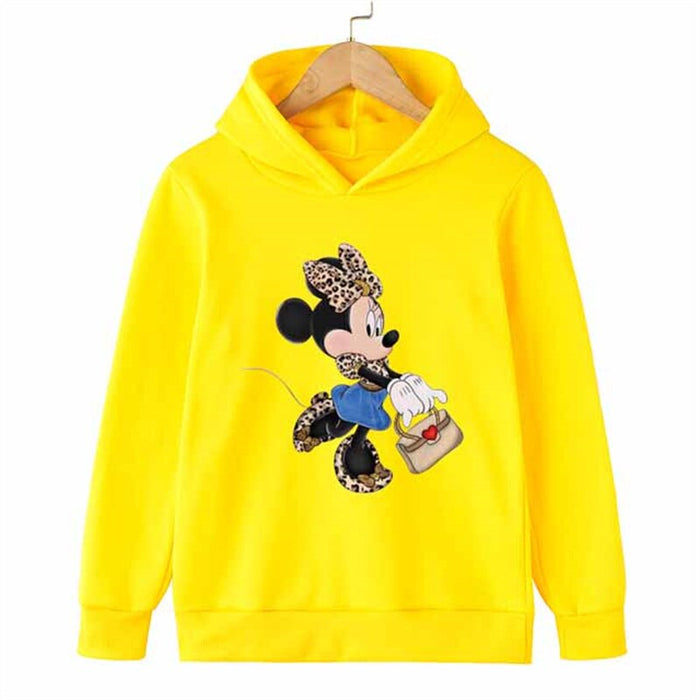 Elegant Minnie Mouse Print Hoodie