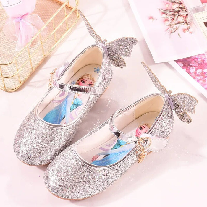 Elsa And Butterfly Print Pattern Sandals