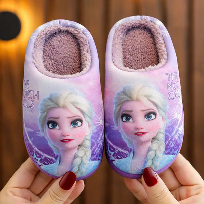 Elsa Cartoon Printed Flat Shoes